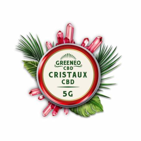 Cristaux 5000mg - Cristal CBD pur Greeneo