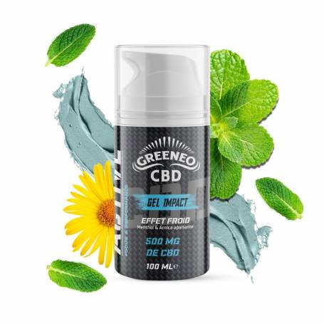 Gel impact 500mg - Gel arnica CBD Greeneo