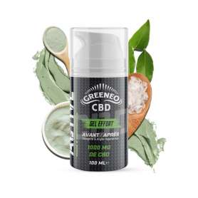 Gel effort 1000mg - Gel camphre CBD Greeneo